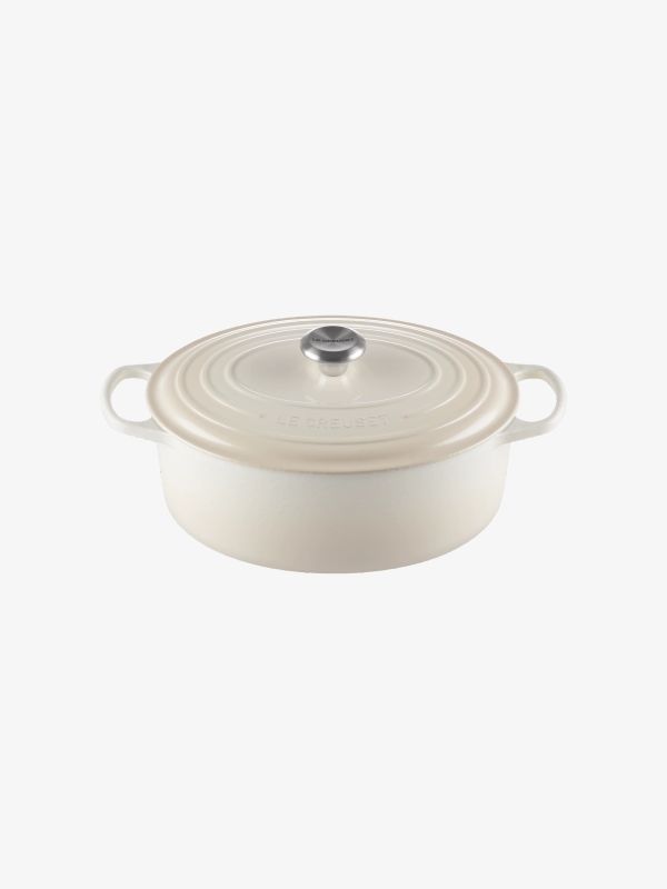 Faitout en fonte émaillée SIGNATURE coquille d'oeuf, LE CREUSET