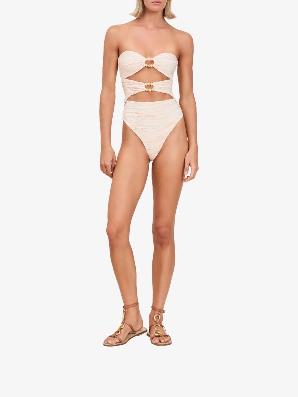 Badeanzug "Amii Lurex" hellbeige, DEVON WINDSOR