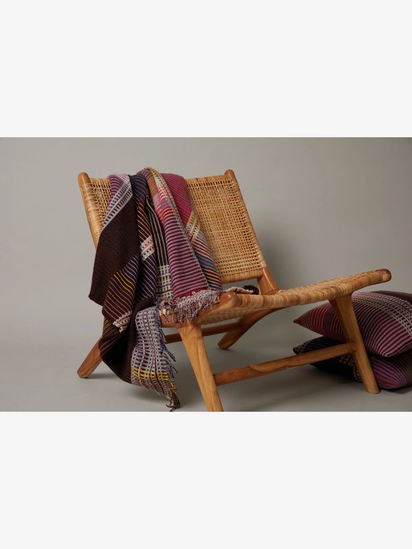 Wohndecke bordeaux karo, WALLACE SEWELL