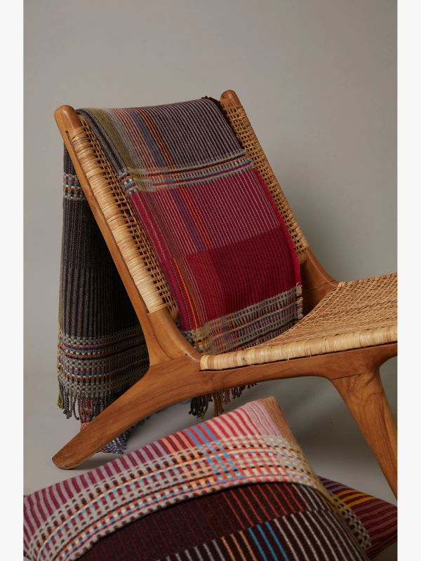 Wohndecke bordeaux karo, WALLACE SEWELL