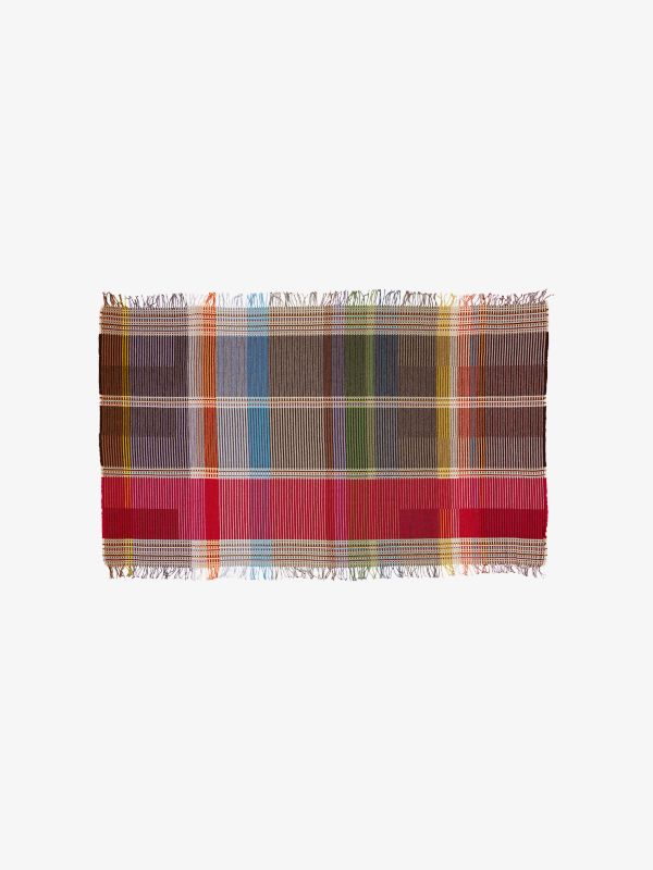 Wohndecke  bordeaux karo