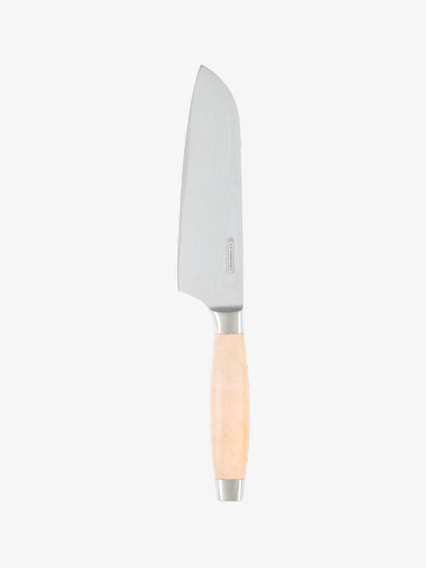 Couteau santoku brun clair