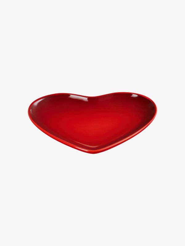 Assiette HEART COLLECTION rouge cerise