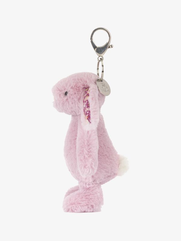 Accessoire sacs Thistlepop Blossom Bunny Bag Charm à carreaux rose clair, JELLYCAT