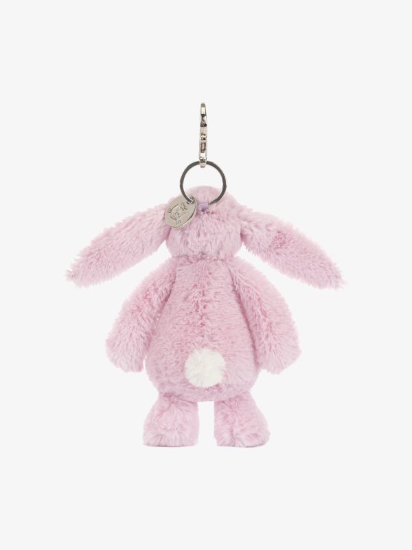 Accessoire sacs Thistlepop Blossom Bunny Bag Charm à carreaux rose clair, JELLYCAT