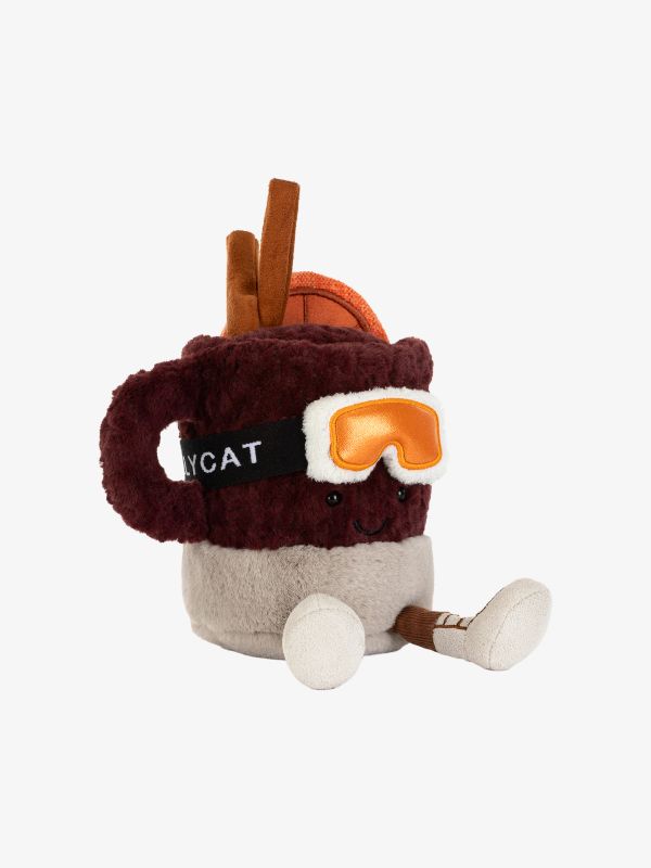 Figurine en tissu Amuseables Mullover Spiced Drink brun, JELLYCAT