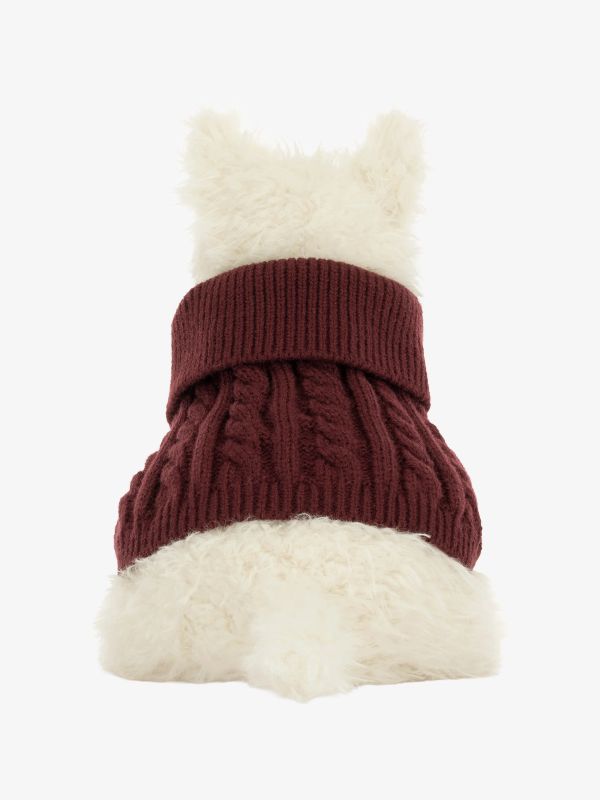 animal en peluche Munro Scottie Dog 'Winter Jumper' safari, JELLYCAT