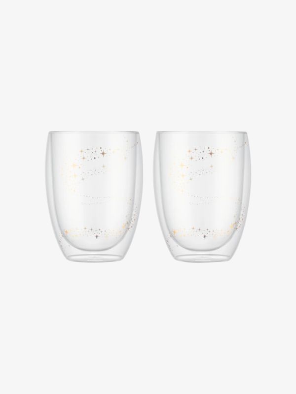 Lot de 2 verres blanc