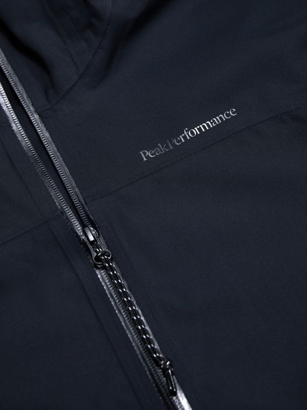 Regenjacke M Treeline Shell Parka schwarz, PEAK PERFOMANCE