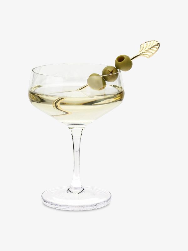 VISKI 4tlg-Set Cocktail Sticks Art Deco goldfarben, VISKI