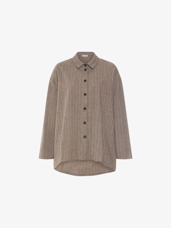 Shirt Loungewear "Woolen Luxury" beige
