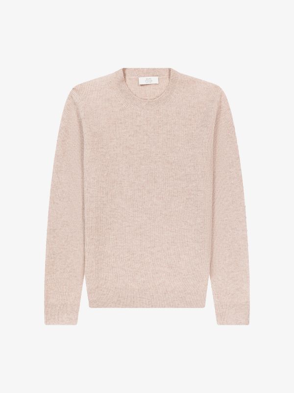 Wollpullover beige