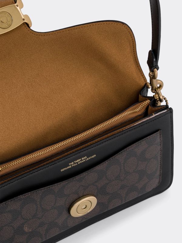 Schultertasche "Tabby 26" braun, COACH