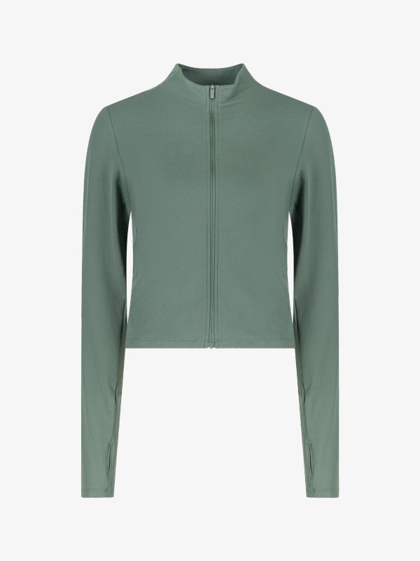 Athleisure-Jacke "Zenvy" dunkelgrün