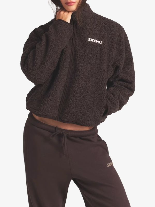 Sweatjacke braun, SKIMS