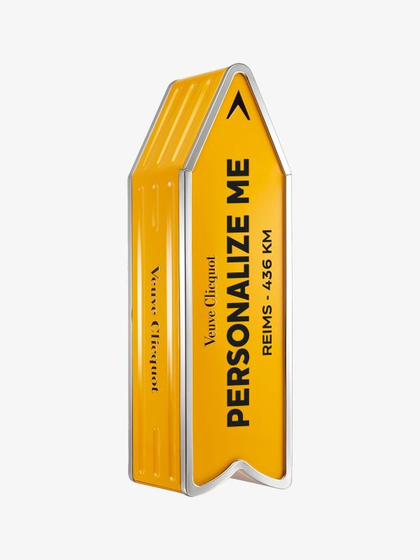 Veuve Clicquot Yellow Label Arrow Personalized Gift Box 75cl