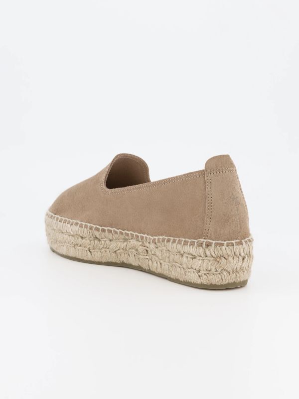 Espadrilles taupe, MANEBI