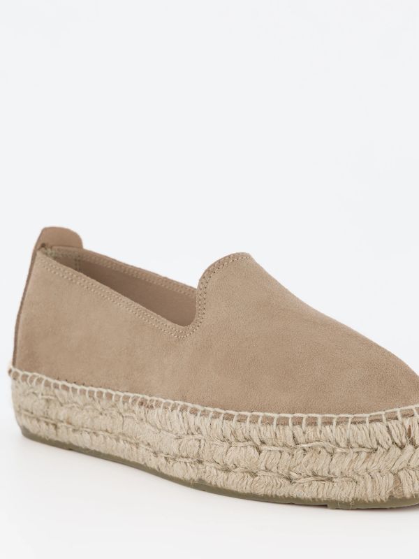 Espadrilles taupe, MANEBI