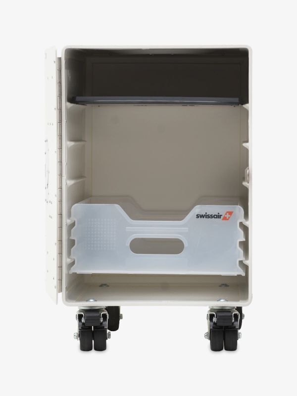 Chariot de compagnie aérienne suisse blanc, AIRLINE TROLLEY