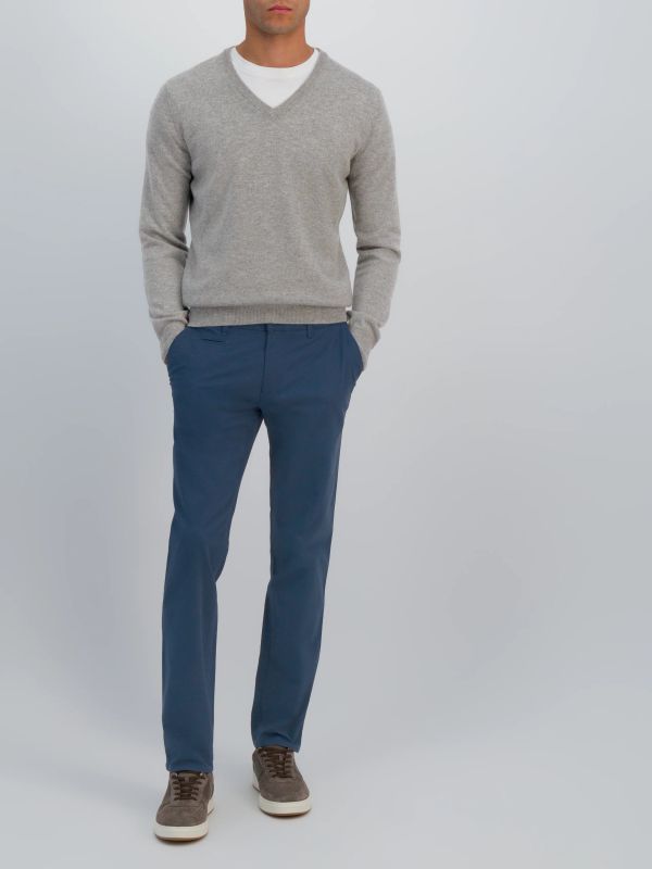 pull en cachemire  mélange de gris, FILIPPO DE LAURENTIIS
