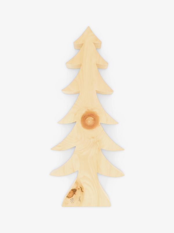 Holzfigur Tannenbaum braun