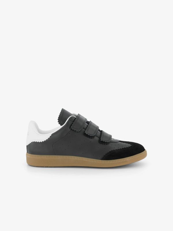 baskets en cuir "Beth" noir