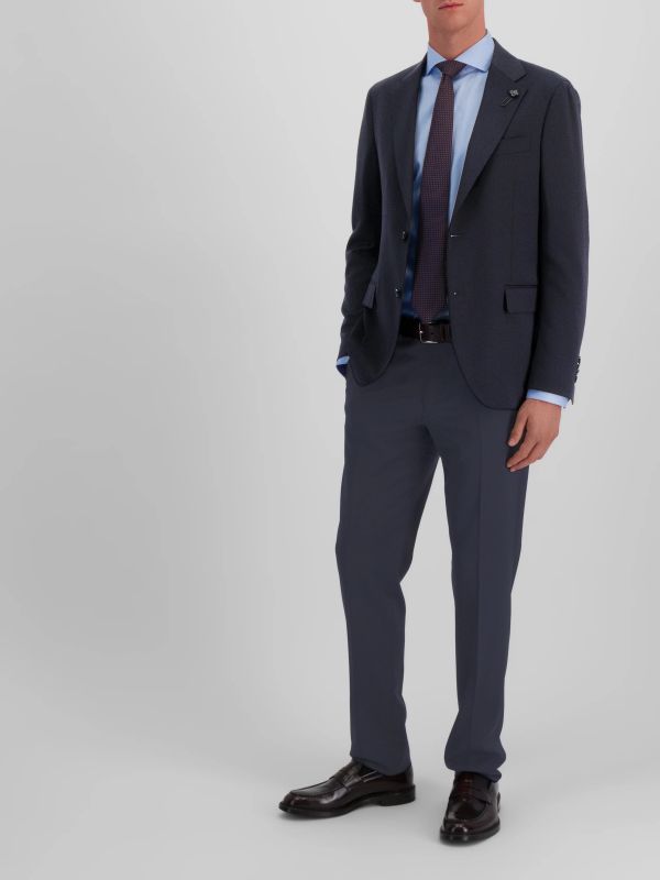 Pantalon de costume "Wolle" navy, LARDINI