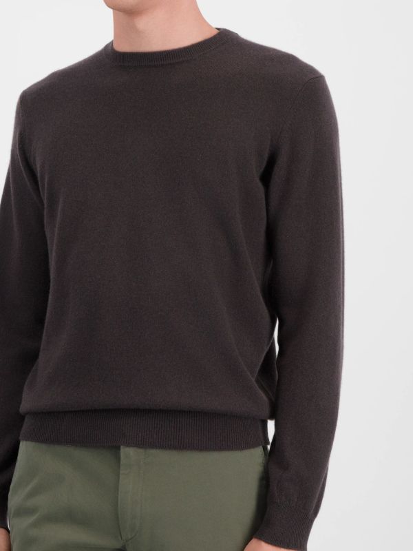 pull en cachemire  taupe, FILIPPO DE LAURENTIIS