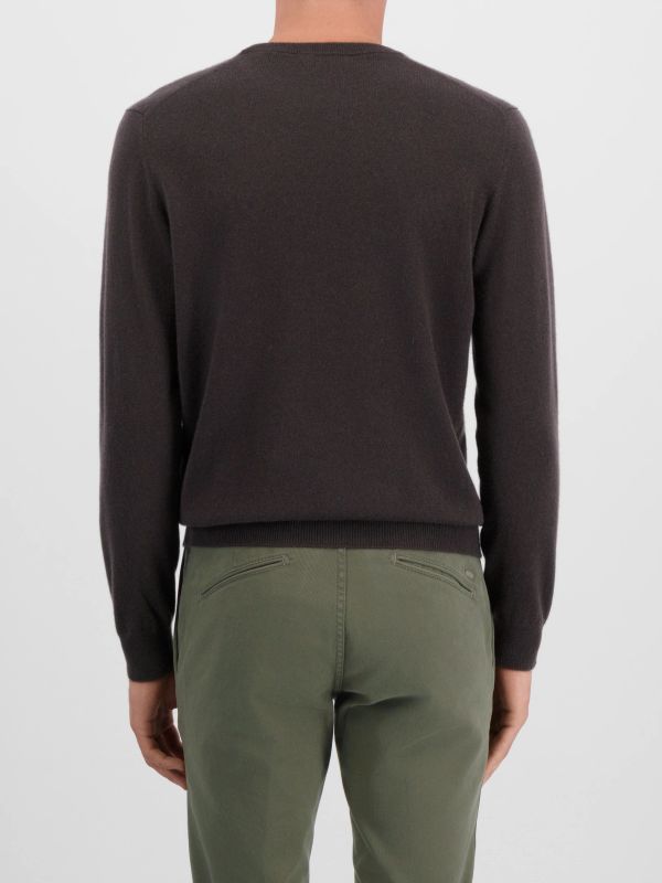 pull en cachemire  taupe, FILIPPO DE LAURENTIIS