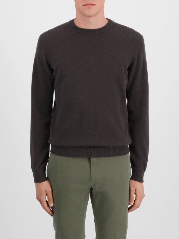 pull en cachemire  taupe, FILIPPO DE LAURENTIIS