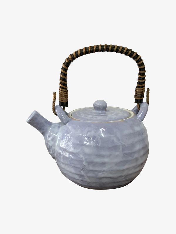 Théière bleu gris