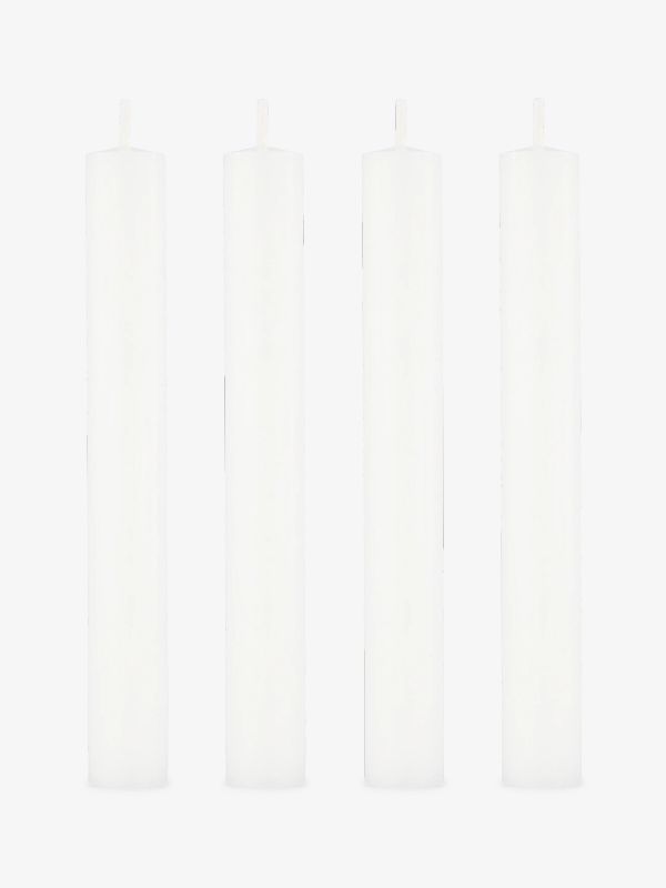 Stabkerzen 4er Set weiss