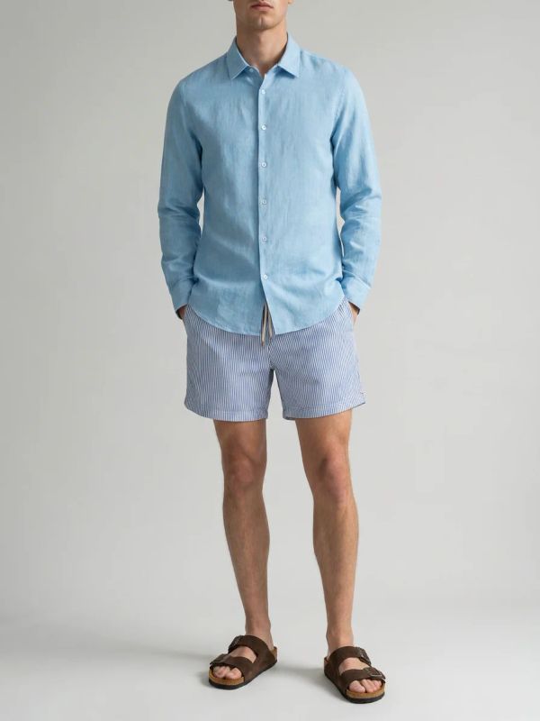 Chemise casual "Giles" bleu clair, ORLEBAR BROWN