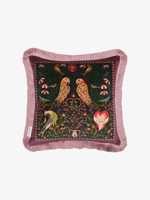 Zierkissen mit Füllung Stolen Hearts aubergine