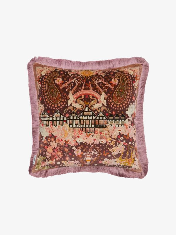 Zierkissen mit Füllung Love Liberty purpur