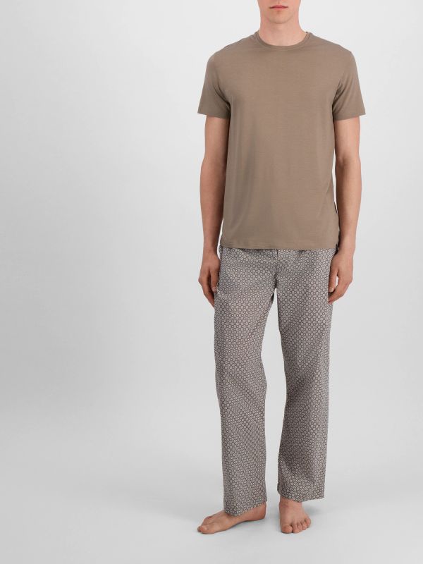 Chemise Loungewear "Basel" brun, DEREK ROSE