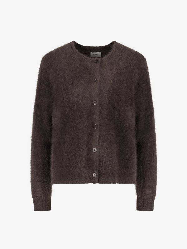 Cashmerestrickjacke "Ivana" braun
