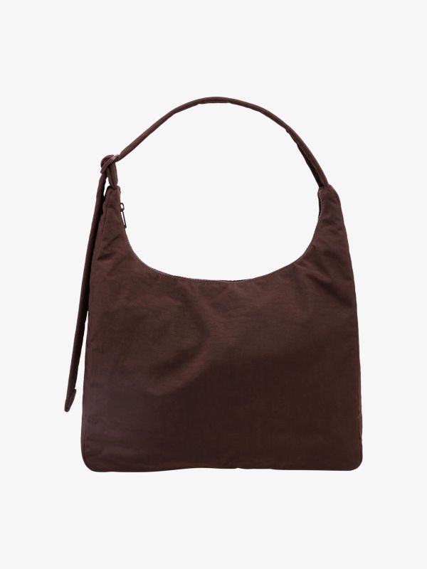 Schultertasche NYLON mocca