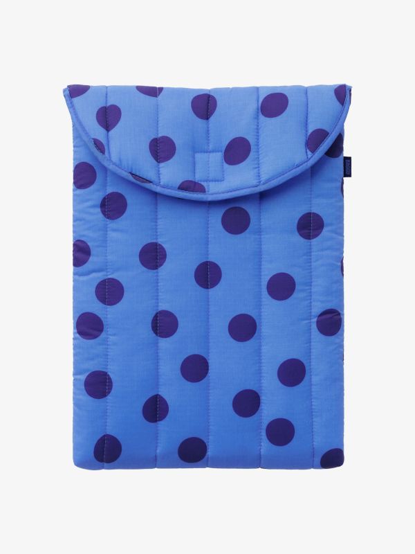 pochette pour ordinateur portable Puffy 16" rayé bleu clair