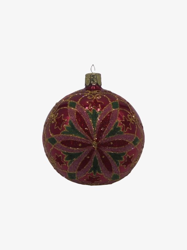 Weihnachtskugel dunkelrot