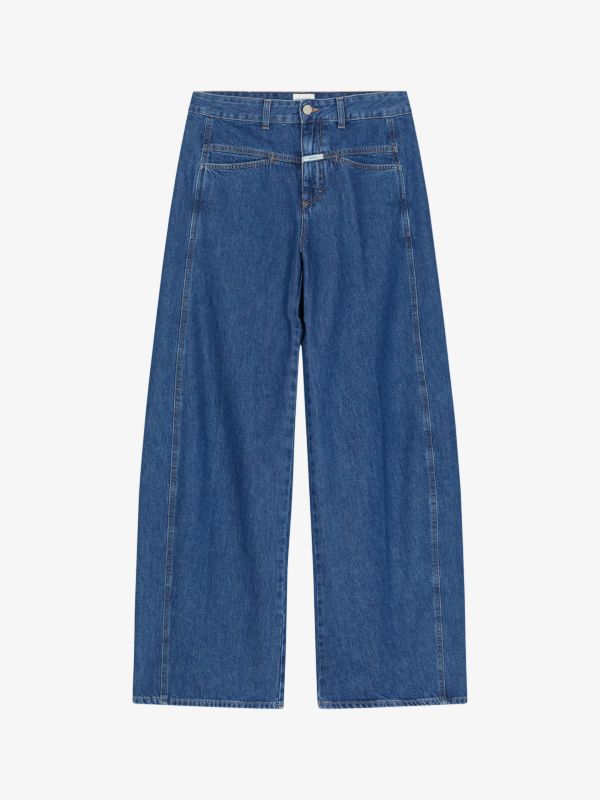 Jean coupe fuselée bleu