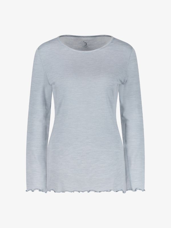 Pyjama Oberteil "Stay Warm" dunkelgrau melange