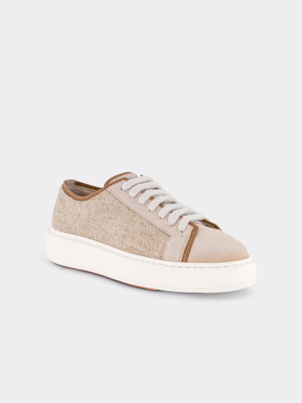 Ledersneaker "Dove" beige, SANTONI