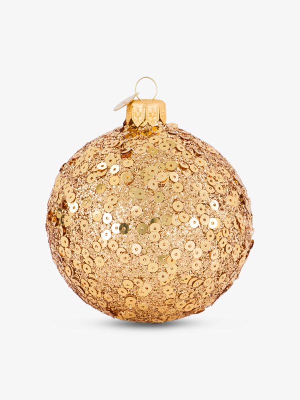 Weihnachtskugel goldfarben