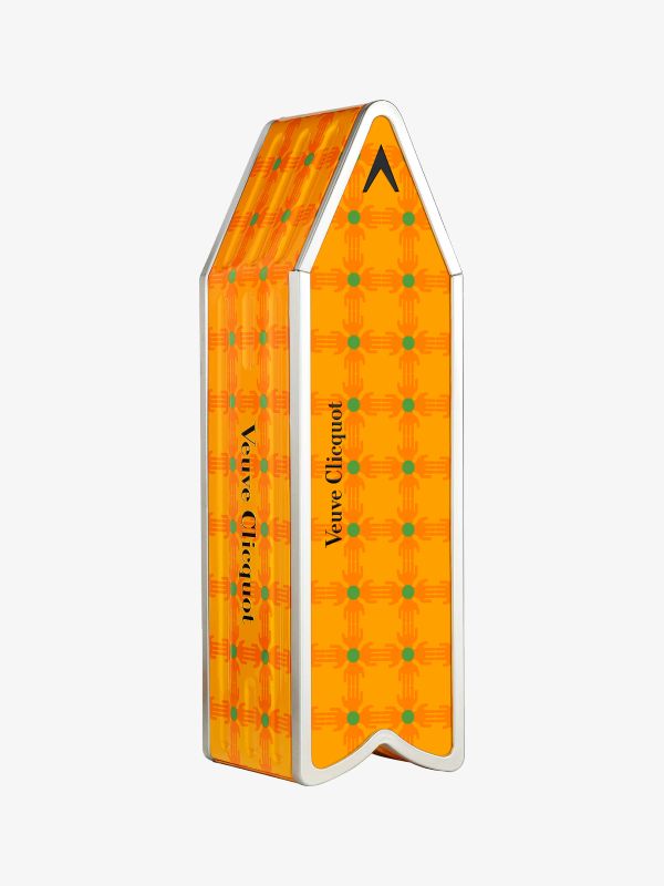 Brut Yellow Label Chasing the Sun Arrow Hands Pattern