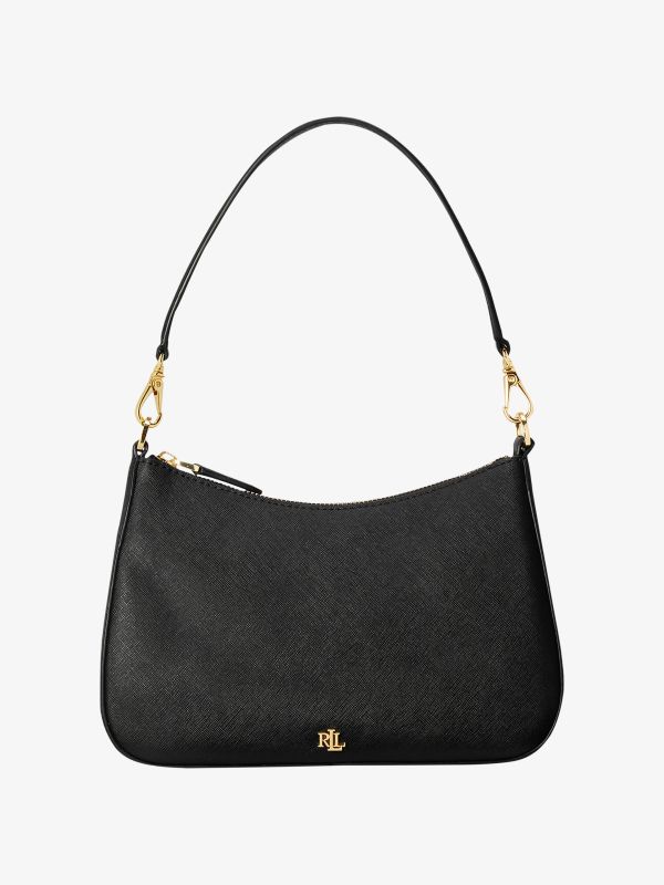 Schultertasche schwarz
