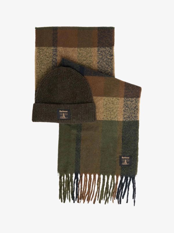 Mütze & Schalset olive