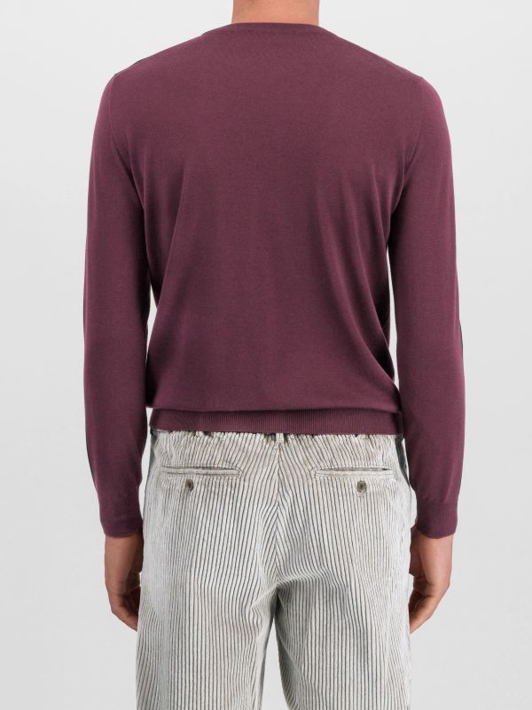 pull en tricot  bordeaux, FILIPPO DE LAURENTIIS
