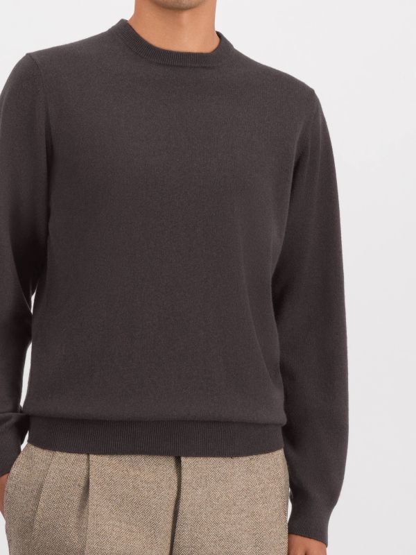 pull en cachemire  brun, FILIPPO DE LAURENTIIS