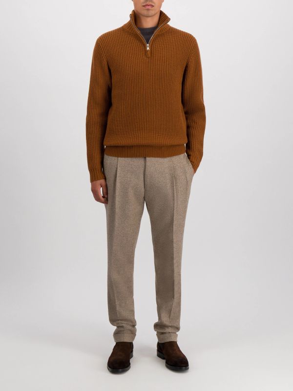 pull en cachemire  brun, FILIPPO DE LAURENTIIS